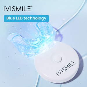 2024 IVISMILE Logo privé dent sans fil Rechargeable bleu lumière rouge <span class=keywords><strong>charge</strong></span> sans fil 32 Led blanchiment des dents lumière Led - Product Image 4