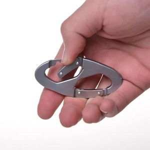 Mousqueton en alliage de zinc, verrouillable, pour camping en plein air, porte-clés durable - Product Image 2