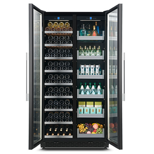 Refroidisseur à vin et boissons à deux zones, grande taille 870L, encastrable, porte en verre, grand <span class=keywords><strong>coffre</strong></span> à vin indépendant - Product Image 1