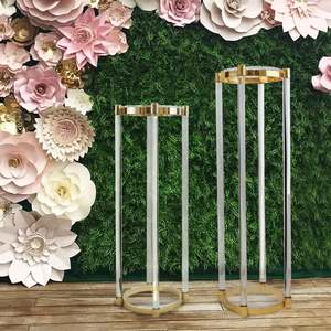 Columna de soporte de flor para decoración de boda, centro de mesa de suelo de acrílico y Metal, gran oferta - Product Image 1