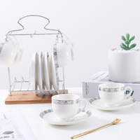 Ensemble de 12 tasses à café soucoupes, vente en gros, style arabe éthiopien, avec support pour tasses, vente en gros