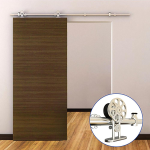 Roulettes amortisseurs robustes en acier inoxydable à fermeture douce, quincaillerie silencieuse pour porte de grange en <span class=keywords><strong>bois</strong></span> - Product Image 3