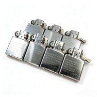 Mécanisme de briquet à gaz en acier inoxydable, mouvement de briquet à kérosène, accessoires de briquet