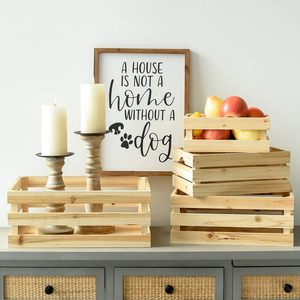 100% Cajas <span class=keywords><strong>de</strong></span> madera grandes Juego sin terminar <span class=keywords><strong>de</strong></span> 4 Cajas <span class=keywords><strong>de</strong></span> almacenamiento <span class=keywords><strong>de</strong></span> madera Caja rústica <span class=keywords><strong>de</strong></span> exhibición <span class=keywords><strong>de</strong></span> madera - Product Image 6