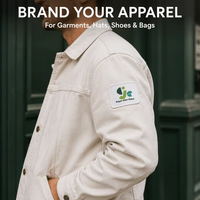 Écusson avec logo personnalisé Insigne de design de mode Écusson tissé Écussons de broderie au fer pour vêtements
