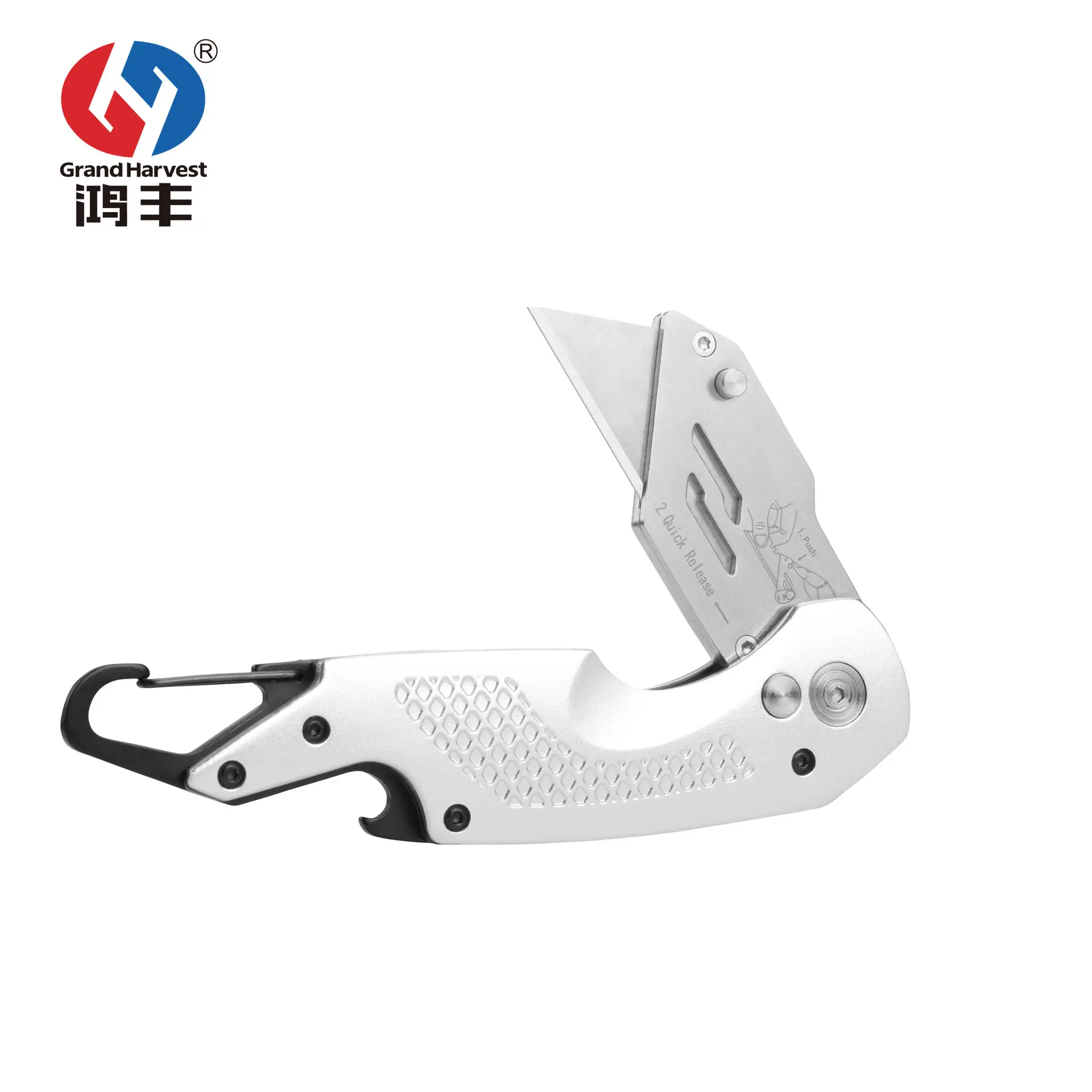 GHK Patent Design Multi Function Utility Knife Premium Safety Utility Knife For Box Cutter Paper Cutter