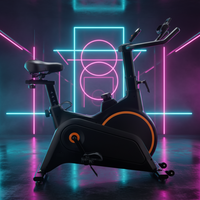 Nouveau vélo de spinning magnétique manuel pour exercice intérieur, capacité de charge 120 kg, vélo d'appartement pour la maison, vélos d'exercice magnétiques