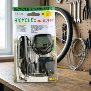 <b>Bicycle</b> Computer SB 318 for IP65 Waterproof Speedometer Handlebar Mount Wired Battery Powered Black Non-Imported - Product Image 3