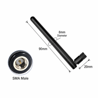 Antenne LoRa FuRao FR-LORA-868- 868MHz ISM 3dBi pliable pour connecteur mâle pour passerelle industrielle LoRaWAN