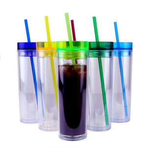 Produk Terlaris Topnovo 2025: Gelas <span class=keywords><strong>Tumbler</strong></span> Plastik Akrilik Matte Warna-warni 16oz, <span class=keywords><strong>Tumbler</strong></span> Ramping Dengan Tutup - Product Image 3