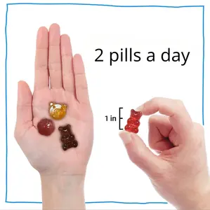 1 Bouteille de Gummies <span class=keywords><strong>pour</strong></span> Compléter les Vitamines Collagène Favoriser <span class=keywords><strong>la</strong></span> Croissance et <span class=keywords><strong>la</strong></span> Santé Alimentaire - Product Image 3