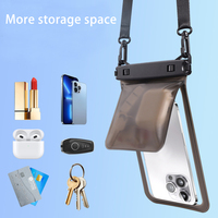Sac étanche pour téléphone à double compartiment pour la natation, le rafting, la plongée et la photographie avec sangle de cou et cordon de sécurité