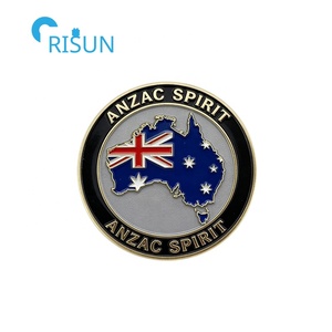 Souvenirs personnalisés Australie Drapeau australien Forces Vétéran Médaillon Pièces commémoratives Pièce <span class=keywords><strong>de</strong></span> défi personnalisée Australie - Product Image 5