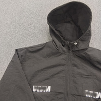 Sweat à capuche zippé avec cordon de serrage élastique, impression sur écran, nylon de haute qualité, personnalisé, pour hommes