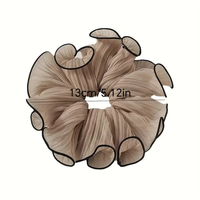 Mignon tissu dentelle ondulé floqué cheveux cercle boule gros intestin forêt tête cravate cheveux accessoires pour enfants bandeaux produit