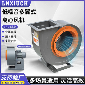 Ventilador Centrífugo CF-11 de Alta Potencia Personalizado para Uso en Cocinas Industriales, Multi-Aspas, Extracción de Humo, Funcionamiento Silencioso para Polvo - Product Image 5