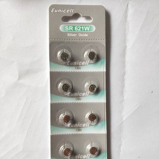 Watch Battery Sr621sw Sr626sw Sr721sw Sr41sw Sr43sw Sr616sw Silver Oxide Button Cell