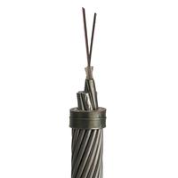 Câble aérien en fibre optique OPGW avec tube en acier inoxydable et fil de terre composite optique de l'usine Shenguan