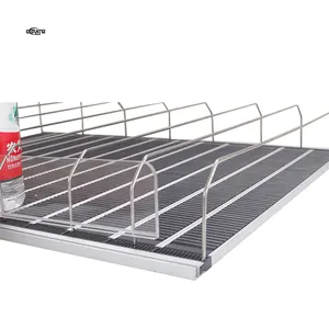 Supermarket Rack Feed Plastic Roller Refrigerator Cooler Freezer Gravity Roller Shelf For Display Shelves