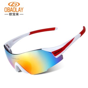 Lunettes de cyclisme sans monture OBAOLAY, verres en polycarbonate, protection UV, monture TR90, pour hommes, sports de plein air - Product Image 3