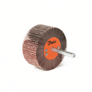 แผ่นขัดแบบผ้า Abrasive Cloth Flap Wheel ขนาด 50x10 มม. ก้าน 6 มม. สำหรับขัดโลหะ - Product Image 2