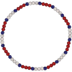 Collana con Catena a Sfera Disco in Argilla Colorata e Strass Glitterati, Resistente all'Ossidazione, Nuova Collezione 2026, Gioielli Hip-hop per Atleti e Star - Product Image 1