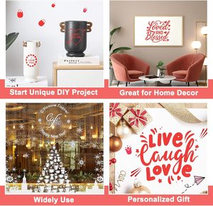 Rouleau de vinyle adhésif brillant en vinyle permanent rouge pour <span class=keywords><strong>machine</strong></span> de découpe <span class=keywords><strong>Autocollant</strong></span> permanent 12 "X 15 FT pour décoration de voiture/Scrapbooking/Signes - Product Image 6