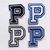 Lettres bouffantes brodées 3D écologiques, badges thermocollants en forme de fleur pour chapeaux, vêtements et chemises