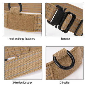 Fabricante, venta al por mayor, <span class=keywords><strong>Collar</strong></span> personalizado de nailon con estampado reflectante, remache para perros grandes, <span class=keywords><strong>Collar</strong></span> táctico para mascotas, diseño Simple - Product Image 4