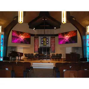 Indoor 4K P18 P2 P2.5 Ph25 Hd Led Display Panel 25 Pixel Pitch Led Screen Church Public Backdrops Ecran Led