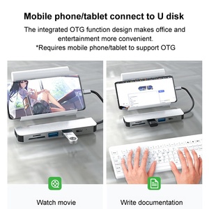 Xput 6 trong 1 <span class=keywords><strong>USB</strong></span> C HUB Loại C để cho HDMI 4K <span class=keywords><strong>USB</strong></span> 3.0/2.0 SD TF 3.0 khe cắm thẻ nhớ <span class=keywords><strong>OTG</strong></span> hỗ trợ với sạc nhanh loại <span class=keywords><strong>USB</strong></span>-C Hub - Product Image 3