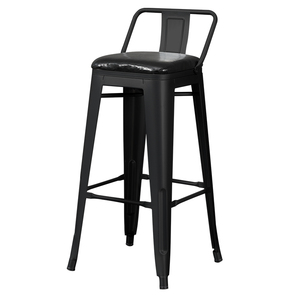 Tabouret <span class=keywords><strong>de</strong></span> <span class=keywords><strong>bar</strong></span> multifonctionnel en fer moderne avec dossier en bois pour l'extérieur, la maison, le <span class=keywords><strong>bar</strong></span>, le café, le restaurant, le bureau, le salon - Product Image 1