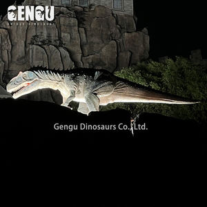 Metallo all'aperto Animatronic dinosauro per parco avventura trampolino Park Home Airport-figura interattiva per il centro commerciale - Product Image 3