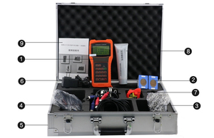 Tipe portabel <span class=keywords><strong>remote</strong></span> ultrasonik digital Flowmeter penjepit pada Pulsing sinyal dudukan dinding jenis flowmeter Rs485 4-20mA Flowmeter - Product Image 6