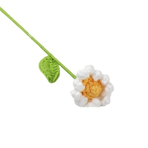 Ramo de Margaritas de Lana Tejida a Mano, Flor de Ganchillo, Regalo para el Día del Maestro o Boda - Product Image 1