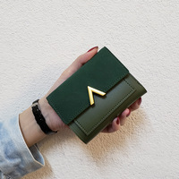 Dompet wanita merek kulit Pu desain keren grosir kustom kartu kredit