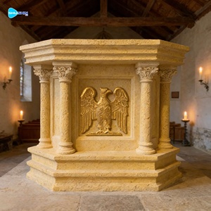 Pupitre d'autel religieux <span class=keywords><strong>en</strong></span> marbre noir <span class=keywords><strong>naturel</strong></span> <span class=keywords><strong>de</strong></span> style occidental, <span class=keywords><strong>table</strong></span> <span class=keywords><strong>de</strong></span> pupitre du Pape - Product Image 1