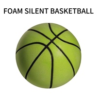 Ballon de basketball silencieux en mousse PU souple et sûre, taille 7, 620g, personnalisable avec logo, pour entraînement intérieur des enfants, vente en gros usine