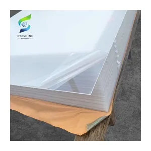 Eyeshine 1220x2440mm 4x8ft 1/4 inç 2mm 3mm 5mm plastik şeffaf renk lazer kesim için şeffaf döküm akrilik levha