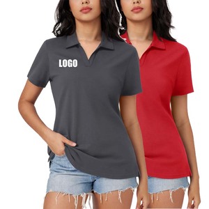 <span class=keywords><strong>Chemise</strong></span> polo pour femmes, respirante, personnalisable avec logo, vente en gros, manches courtes, <span class=keywords><strong>chemise</strong></span> polo de travail avec logo - Product Image 1