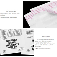 Sacs en papier ciré glassine 100 % biodégradables, écologiques et recyclables du fabricant – Échantillon gratuit, auto-adhésifs, semi-transparents pour