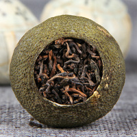 Té Pu'er estilo Court de 2012 con cáscara de mandarina verde, un té que reduce la grasa, adelgaza el abdomen, desintoxica y preserva la salud