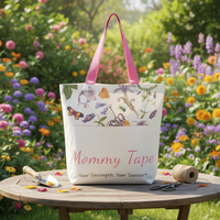 Bolsa de Compras Reutilizable de Lona con Diseño Floral y Opción de Tinte Personalizado para Tiendas Boutique y Marcas Sostenibles