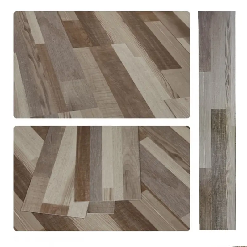 Carreau de sol en vinyle PVC ignifuge de qualité supérieure à coller LVT Plancher auto-coulant