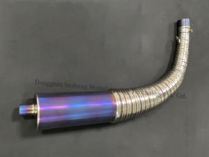 अनुकूलित टाइटेनियम मिश्र धातु निकास 150cc 200cc 300cc Kart जाने के लिए - Product Image 2