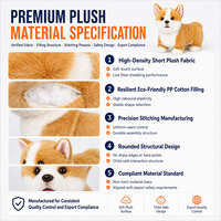 Jouet en peluche électrique interactif OEM pour chien Corgi, robot compagnon intelligent pour enfants, machine d'éveil éducatif, cadeau