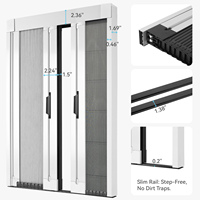 Stores verticaux alvéolés blancs personnalisés Xinsbest, stores cellulaires sans cordon, écran coulissant pour porte coulissante à double battant
