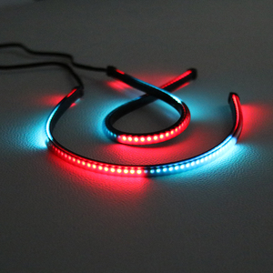 Rénovation universelle de <span class=keywords><strong>voiture</strong></span> de fumée néon flexible étanche <span class=keywords><strong>avec</strong></span> bande de tube LED Switchback DRL - Product Image 4
