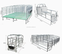 Offre Spéciale : Équipement d'élevage porcin – Cages de gestation pour porcs destinées aux fermes et l'élevage de bétail