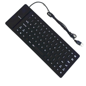 Bàn phím linh hoạt silicon chống nước có thể gập lại 85 phím là bàn phím silicon im lặng và di động cho công việc Quà Tặng - Product Image 6